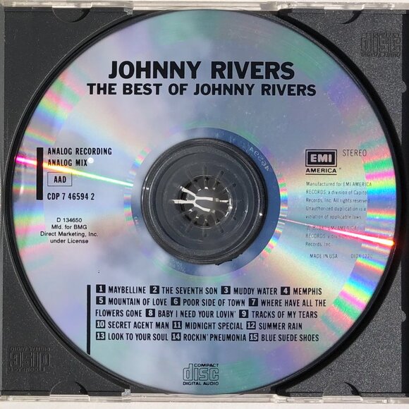 Johnny Rivers CD lot The Best of and Anthology 1964-1977 Disc One 081227079321 - Picture 9 of 10